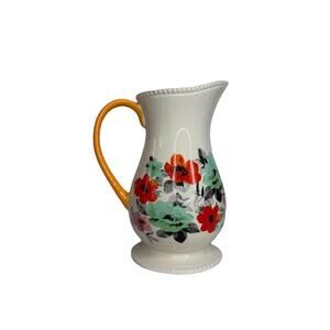 The Pioneer Woman Rustic Flea Market Pattern Floral 2-Quart Ceramic Pitcher